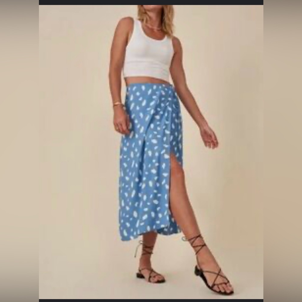 Reformation Kara wrap skirt